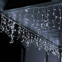 Гірлянда бахрома вулична зовнішня Springos 12 м 300 LED холодний білий, фото 5