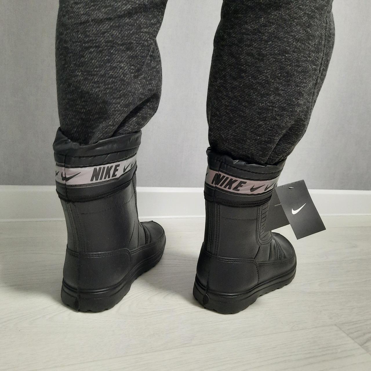 Мужские сапоги с утеплителем, ЭВА, резиновые, зимние, демисезонные - Nike. В стиле Norfin, Nordman, рыбацкие. - фото 10 - id-p1299307197