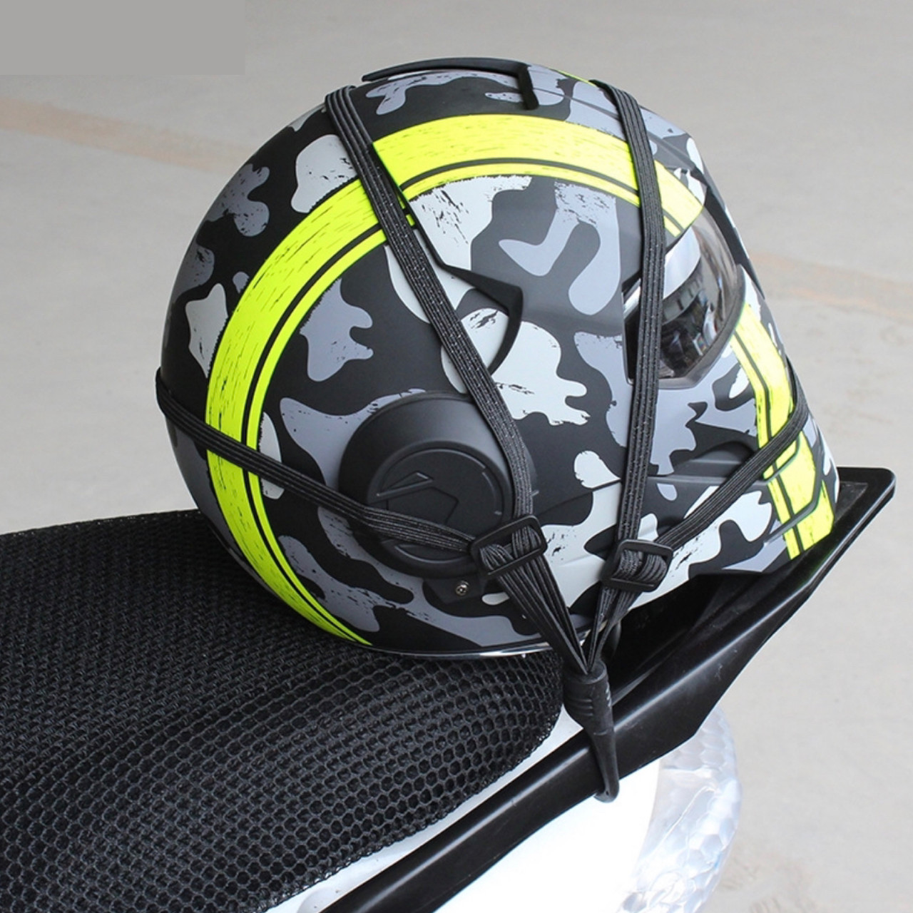 Сітка на багажник, багажна сітка на мотоцикл для шолома "Helmet" (чорний)