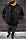 Куртка-бомбер Emporoio Armani чоловіча весняна . Стильний чоловічий бомбер чорний, фото 4
