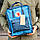 Стильний рюкзак Fjallraven Kanken синій / Портфель для школи і на кожен день, фото 3
