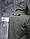 Пуховик чоловічий. Чоловіча зимова парку пухова з капюшоном, хакі. Розміри (S,M,L), фото 2