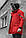 Чоловіча парку зима, червона. Тепла парку з капюшоном. Розміри (S,M,L,XL,XXL), фото 2