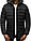 Мужская куртка бомбер осень-зима чёрная. Тёплая куртка-бомбер. Размеры (M,L), фото 3