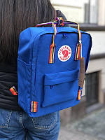 Стильный рюкзак Fjallraven Kanken синий/ Канкен портфель для школы и на каждый день