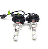 LED Лампи для автомобільних фар X3 H7 6000Lm 6500K Світлодіодні лампочки для авто h7, фото 5