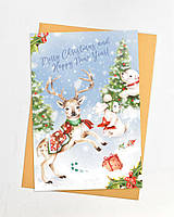 Новорічні листівки Happy new year Merry Christmas