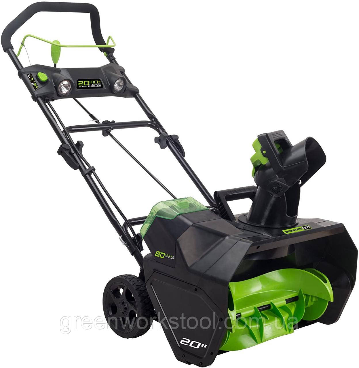 Снігоприбирач акумуляторний Greenworks GD80SB (2601302) 80 V (51 см) безщітковий без акумулятора та зар. вус-ва