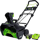 Снігоприбирач акумуляторний Greenworks GD80SB (2601302) 80 V (51 см) безщітковий без акумулятора та зар. вус-ва, фото 6