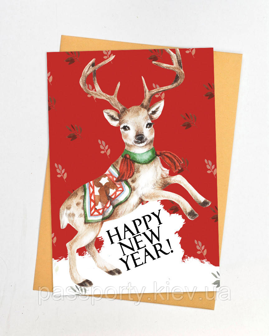 Новорічні листівки купити, фото 1