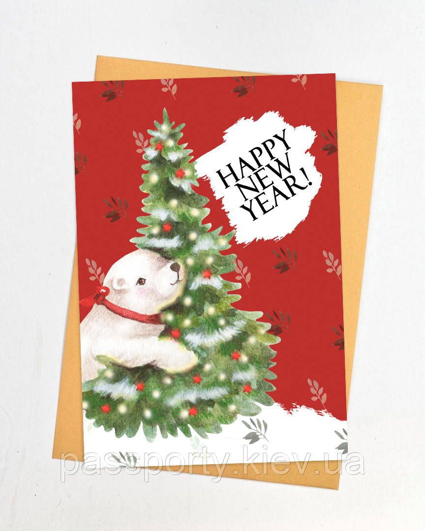 Новорічні листівки гуртом, фото 1