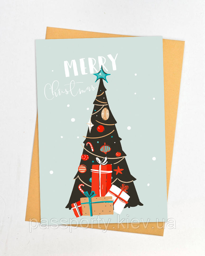 Новорічні листівки Merry Christmas, фото 1