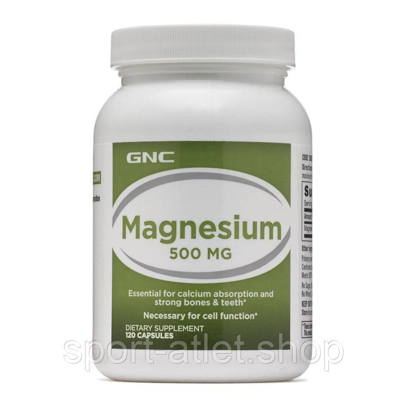 Вітаміни та мінерали GNC Magnesium 500, 120 капсул