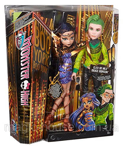 Набір Monster High Д'юс Горгон і Клео де Ніл Бу Йорк Boo York Cleo de Nile and Deuce Gorgon