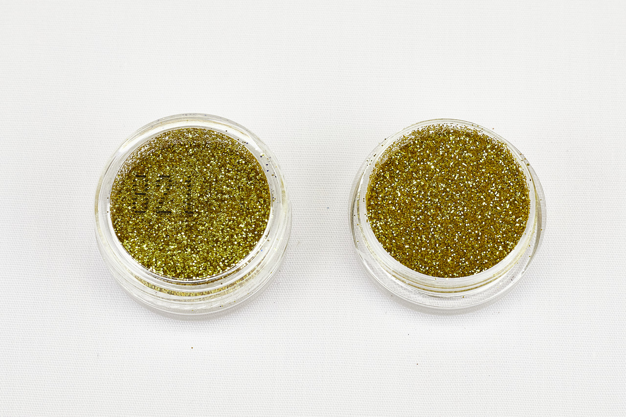 Глітер золотий 821, 0,2 мм 1/128 , 2 мл