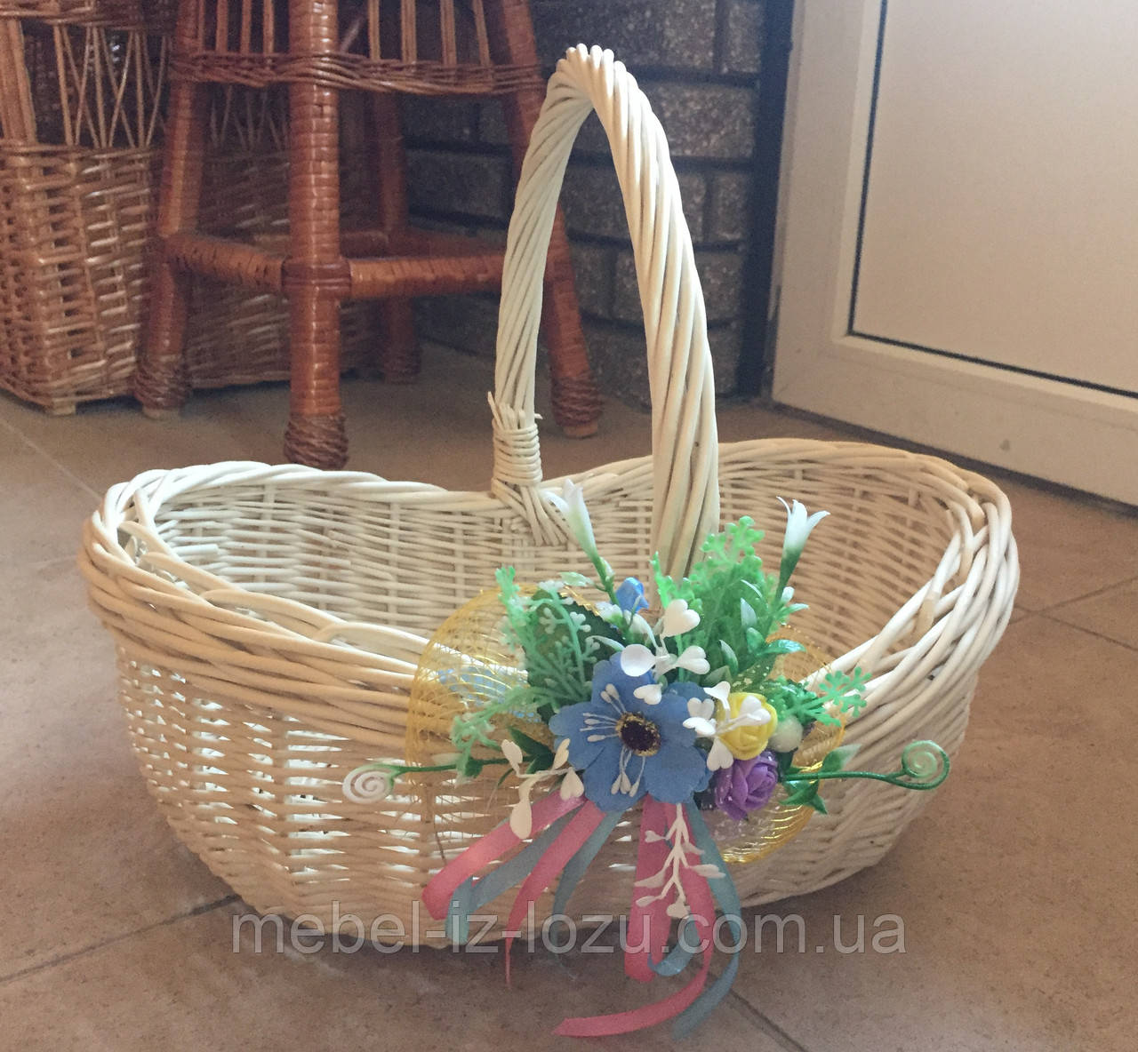 Кошик "П. No3" білий (маленька), фото 1