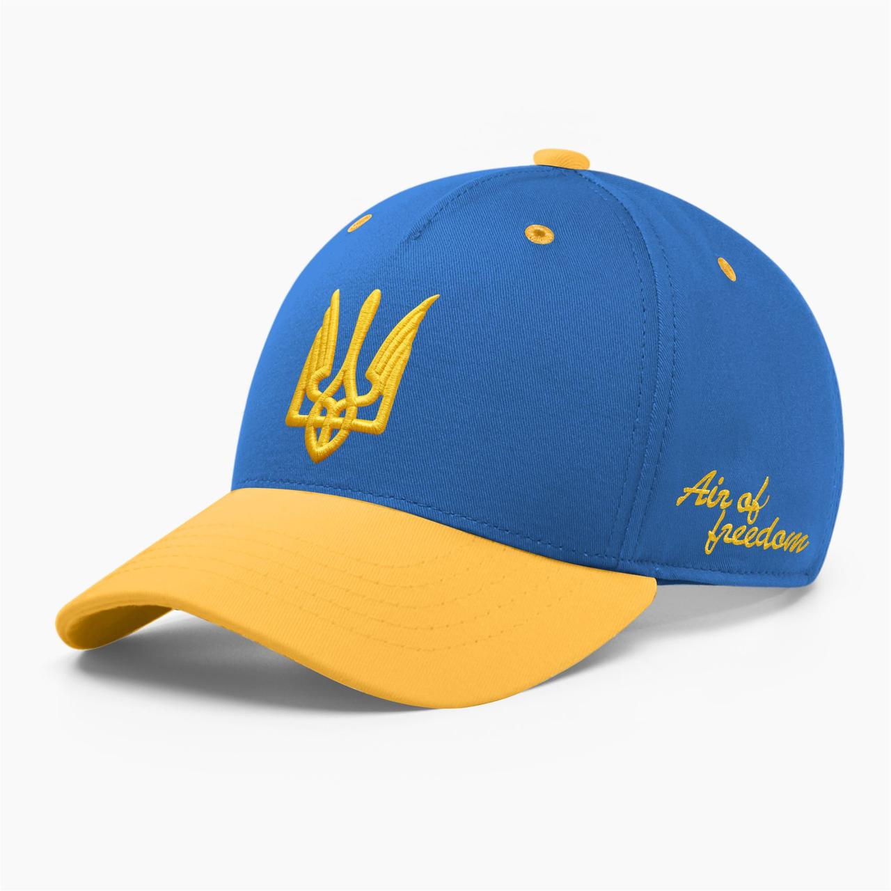 Кепка бейсболка чоловіча INAL з тризубом стилізованим S / 53-54 Синій/ Жовтий 278153