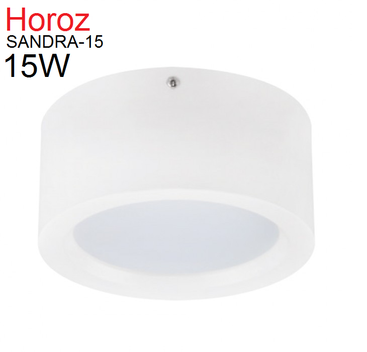 Накладний світильник LED 15w 4200К Horoz SANDRA-15 світлодіодний точковий стельовий круглий білий