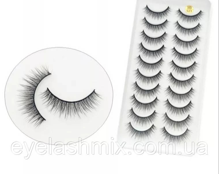 Накладні вії 3D - 123 10 пар, фото 1