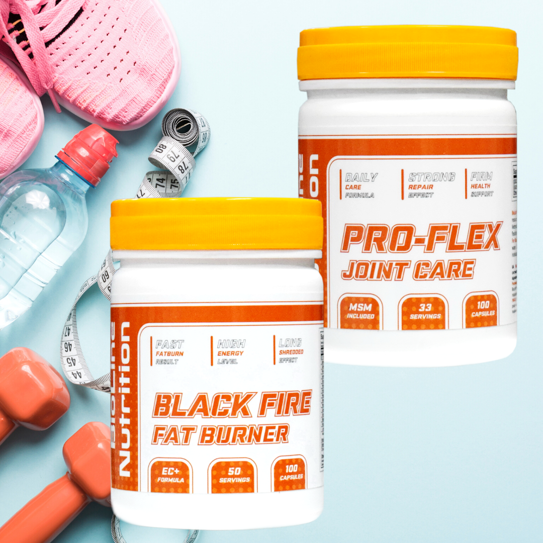Black Fire Fat Burner Комплексний Жироспалювач + Глюкозамін/Хондроітин комплекс для Суглобів і зв'язок