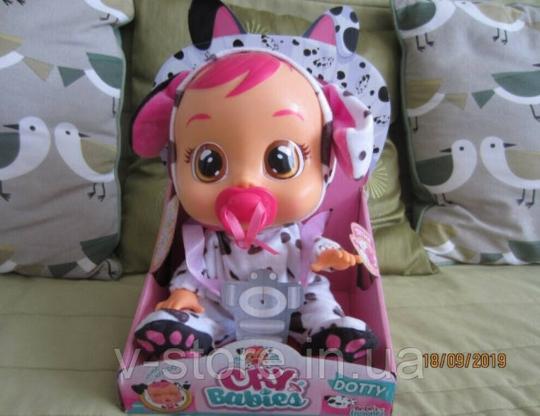 Интерактивная кукла Дотти CRY BABIES DOTTY, плачущий младенец Плакса Дотти - фото 1 - id-p1299498282