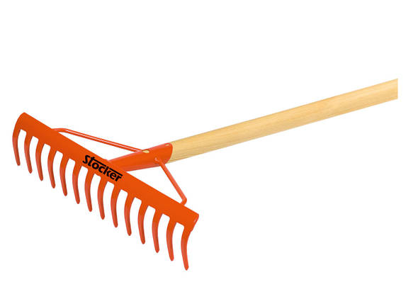 Граблі Штокер 14 зубів з черешком (Stocker 2266), фото 1