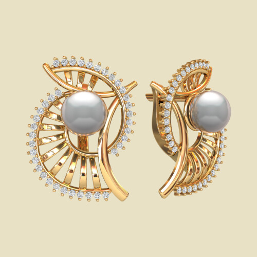 Сережки жіночі з перлами