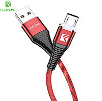 Usb кабель Android microUSB для быстрой зарядки и передачи данных 1 м (красный)