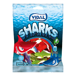 Желейки мармеладні желейні жувальні цукерки Акули Sharks 90г ТМ VIDAL