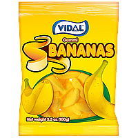 Желейные жевательные конфеты желейки бананы для детей Bananas 90г ТМ VIDAL Видал Испания