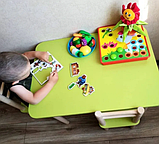 Дитячий столик і стільчик від виробника Дерево і ЛДСП стілець-стіл столик пенал Стіл і стільчик для дітей, фото 10