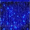 Велика неонова Гірлянда Водоспад Синя Світлодіодна LED Штора 3 х 2 метри Силіконова - 320, фото 3