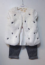 Комплект для дівчинки 98 Sani 9504, білий