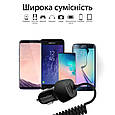 Автомобільний зарядний пристрій Promate Voltrip-Duo 17Вт 2 USB + Type-C Connector Black (voltrip-c.black), фото 6