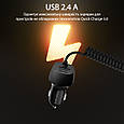 Автомобільний зарядний пристрій Promate Voltrip-Duo 17Вт 2 USB + Type-C Connector Black (voltrip-c.black), фото 3