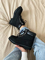 Жіночі черевики Timberland 6 Inch Premium black демисезон, чорні. Розміри (36,37,38,39,40,41,42,43,44,45)