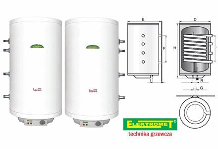 Водонагреватель(бойлер) косвенного нагрева Elektromet WJ Venus PLUS 120 - фото 2 - id-p184196545