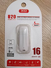 Флешка USB XO U20 16Gb біла