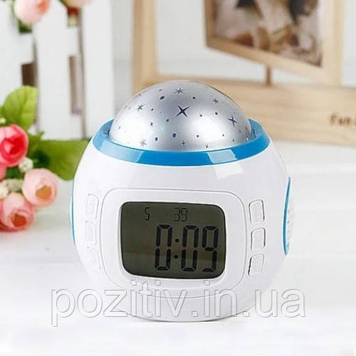 Купить Часы Орбита 1038 настольные (проекция звез.небо, темпер, дата ...