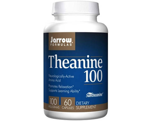 Л-теанін незамінна амінокислота Jarrow Formulas L-Theanine 100 mg 60 veg caps, фото 2