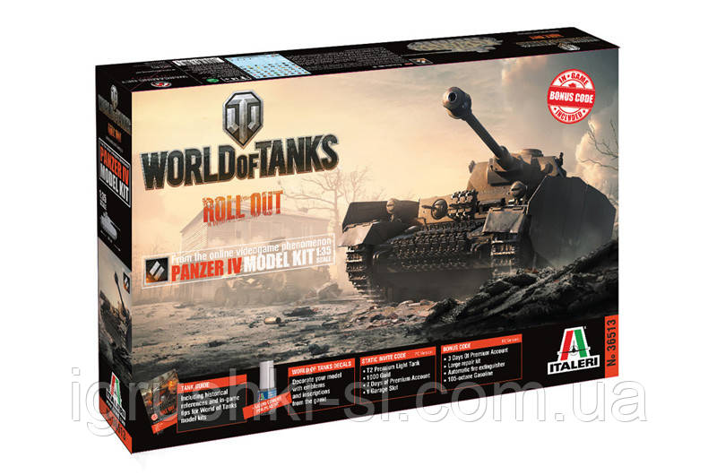 Збірна модель Italeri (1:35) Танк Panzer IV "World of Tanks"