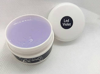 Будівельний гель для нарощування нігтів Led violet (прозорий) ТМ CityNail