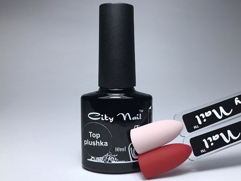 Матовий топ Плюшка Top Plushka City Nail