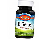 Вітамін Е Carlson Labs E-Gems 200 IU (134 mg) 90 капс, фото 3