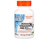 Вітамін К2 Doctor's s BEST Natural Vitamin K2 MK-7 with MenaQ7 100 60 капсул, фото 3