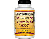 Вітамін К2 Healthy Origins Vitamin K2 as MK-7 60 капс, фото 3