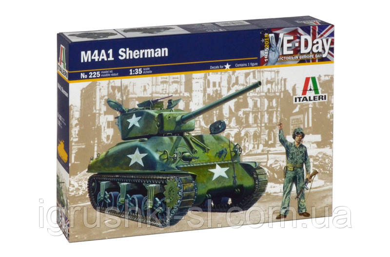 Збірна модель Italeri (1:35) Танк M4 A1 Sherman