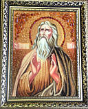 Картина з бурштину "Ікона Георгій побідоносець ", фото 10
