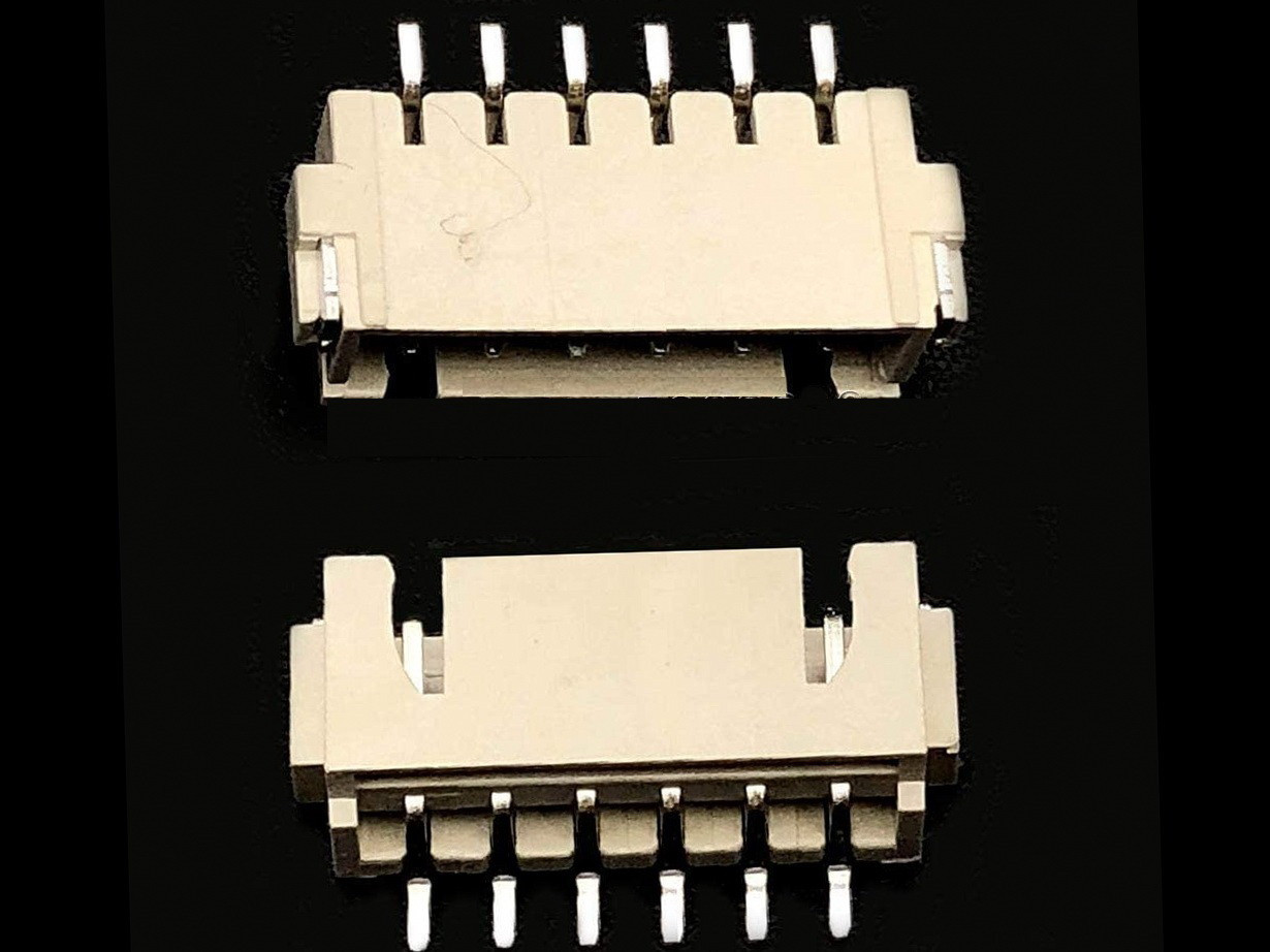 Роз'єм JST XH2.54 6 pin для горизонтального монтажу SMD плати