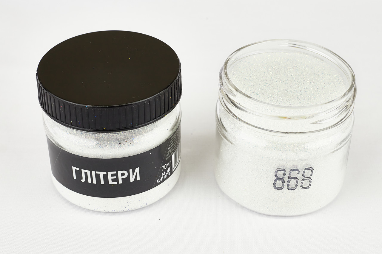 Глітер райдужний золото 868, 0,2 мм 1/128 , 70 мл